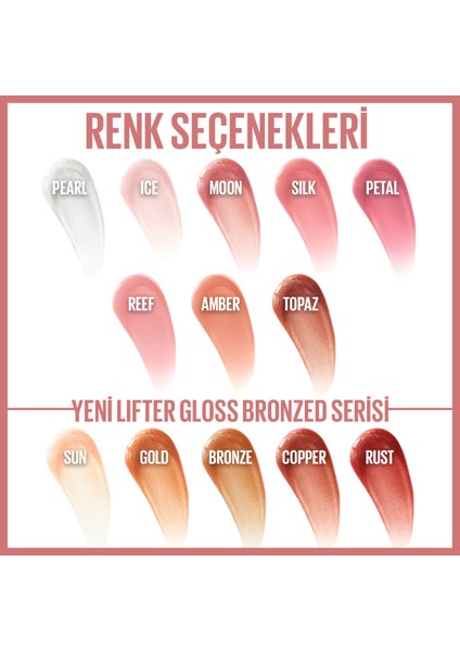 Lifter Gloss Dudak Parlatıcısı 018 Bronze
