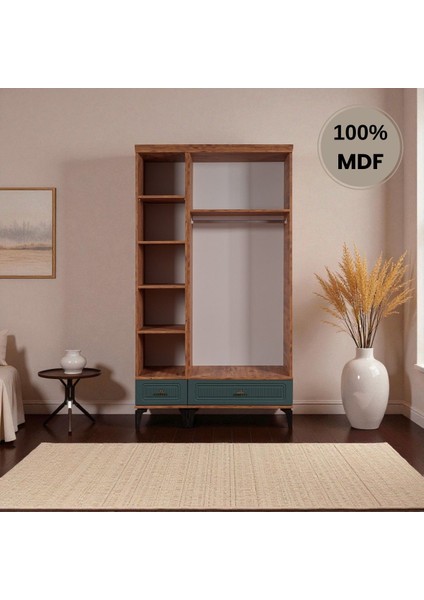 Slope 3 Kapaklı Mdf Ayaklı Tasarım Country Gardırop modelleri
