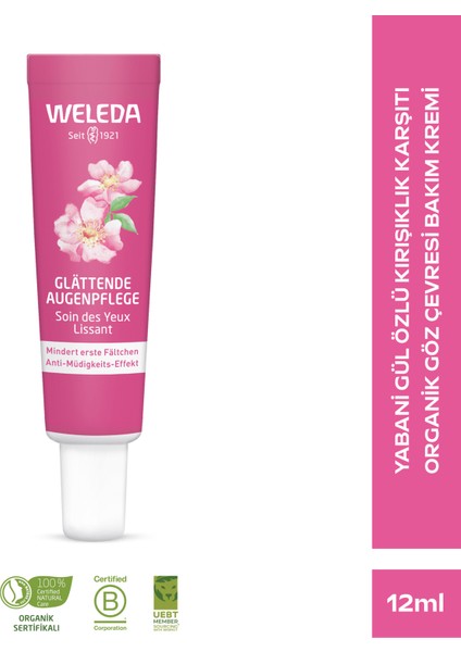 Gül Özlü Nemlendirici ve Kırışıklık Karşıtı Göz Çevresi Bakım Kremi 12ML