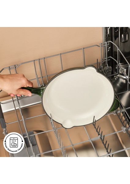 Heritage Demir Döküm Emayeli Tava Yeşil 26 cm