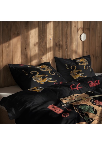 Twin Tigers & Catana: The Last Stand Çift Taraflı Nevresim Takımı - 200 cm x 220 cm modelleri