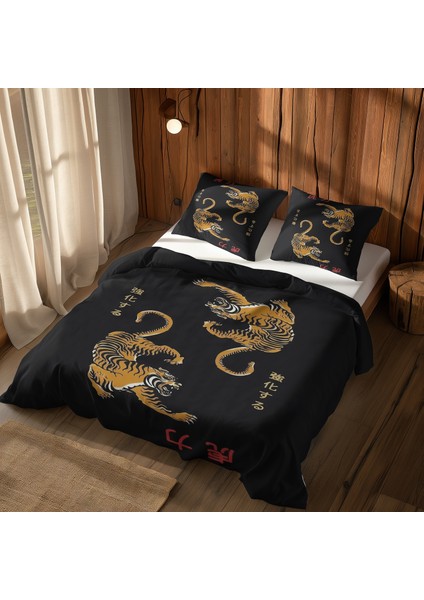 Twin Tigers & Catana: The Last Stand Çift Taraflı Nevresim Takımı - 200 cm x 220 cm