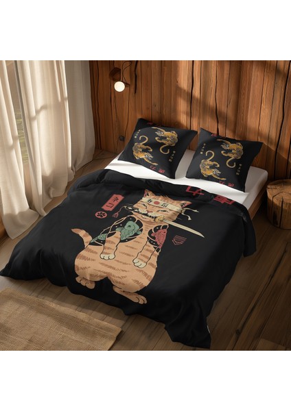 Twin Tigers & Catana: The Last Stand Çift Taraflı Nevresim Takımı - 200 cm x 220 cm