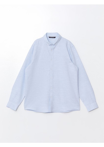 Yeni Sezon Slim Fit Uzun Kollu Armürlü Erkek Gömlek indirimleri