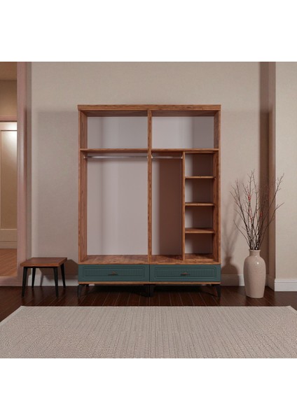 Slope 4 Kapılı Mdfayaklı Tasarım Country Gardırop fırsatları