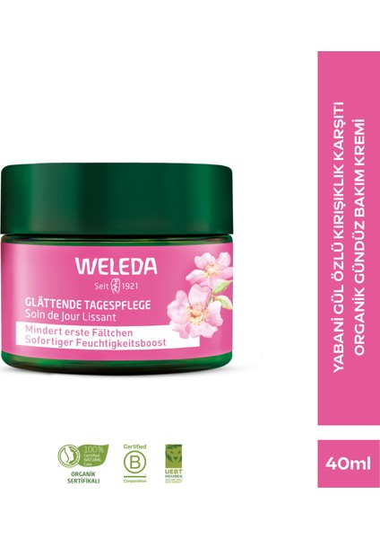 Gül Özlü Nemlendirici ve Kırışıklık Karşıtı Gündüz Bakım Kremi 40ML