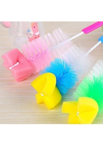 7 Parça Biberon Uzun Kavanoz Termos Suluk Sürahi Yağ Şişe İçi Temizleme Fırçası Aparatı Seti