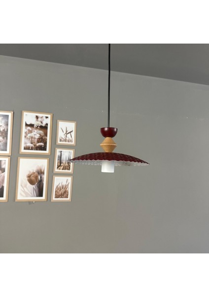 Zetra Vişne Çürüğü Metal Avize Tekli Q Şapka Başlık Mutfak Modern Dekoratif Sarkıt Aydınlatma indirimleri