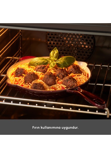 Heritage Demir Döküm Emayeli Tava Kırmızı 26 cm indirimleri