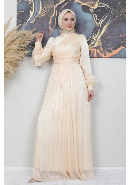 Ipek Tesettür Elbise Kavuniçi