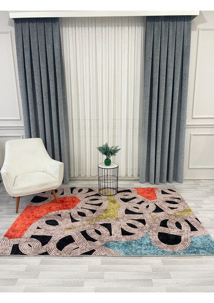 Çengel Desen Modern Desen Lateks Taban Halı modelleri