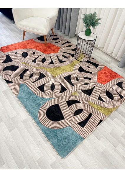 Çengel Desen Modern Desen Lateks Taban Halı fırsatları