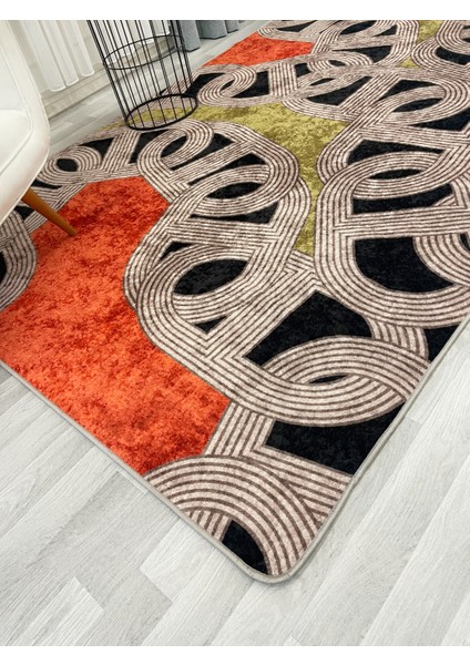 Çengel Desen Modern Desen Lateks Taban Halı indirimleri