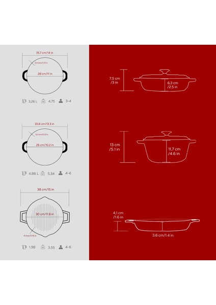 Bordo Döküm Tencere ve Izgara Seti – Sofralarda Şef Dokunuşu indirimleri