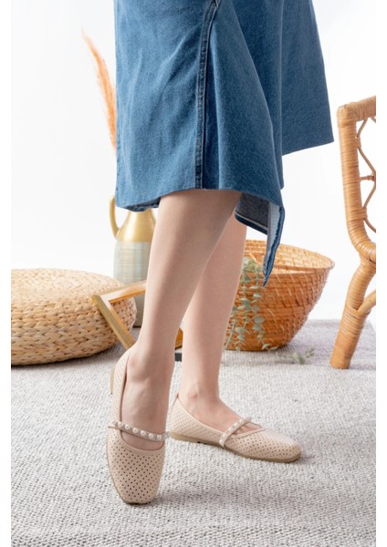 Kadın Siyah Cilt İncili Babet Ev ve Dış Mekan Ayakkabısı fiyatları