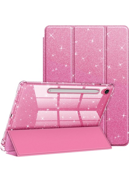 Samsung Galaxy Tab S11 11 Inç 2025 SM-X730/X736B Için Tablet Kılıfı, Kız Çocukları Için Parıltılı Şeffaf Otomatik Uyandırma/uyku Özellikli Tablet Kılıfı (Yurt Dışından)