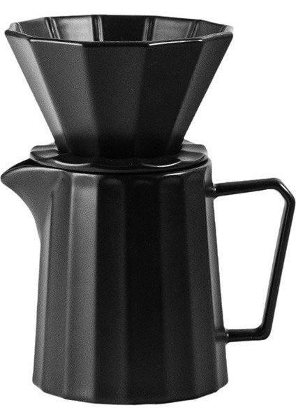 Kahve Makinesi Set Vintage Seramik Dötme Kahve Dripper Set Kahve Filtreleri, Home Cafe Restoran Kampı Için (Yurt Dışından)