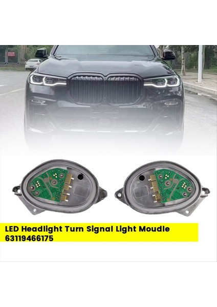 Ön LED Far Dönüş Sinyal Göstergesi Moule 63119466176 Bmw X7 G07 2019-2022 Drl Işık Modülü Ab Versiyonu (Yurt Dışından) modelleri