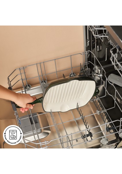 Heritage Demir Döküm Emayeli Grill Tava Yeşil 26 cm