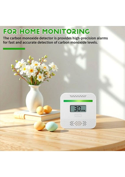 Karbon Monoksit Dedektörleri Seyahat Evi Için LCD Dijital Ekranlı Taşınabilir Co Alarm Dedektör Cihazı Pille Çalışan (Yurt Dışından) indirimleri