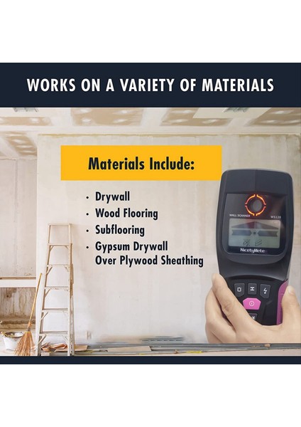 Niceety Metre 5 In 1 Stud Duvar Tarayıcı Ac Ahşap Bulucu Kablo Kablo Derinlik Tracker Sıhhi Tesisat Yeraltı WS120 (Yurt Dışından) fırsatları