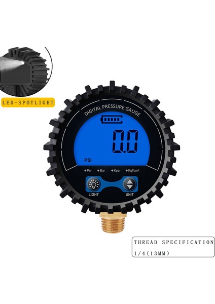 2x Lastik Basınç Göstergesi Dijital Lastik Test Cihazı Display Hava Basınç Manometresi Hızlı Bağlantı Bağlantısı Ipliği 1/4 (Yurt Dışından) indirimleri