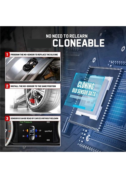 2pcs Programlanabilir Mx Sensörü 315MHZ+433MHZ 2 1 Pms Içerme Aracı Için Düzenlenebilir Lastik Basınç Sensörü TS408 TS508 ITS600 (Yurt Dışından)