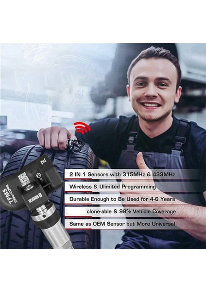 2pcs Programlanabilir Mx Sensörü 315MHZ+433MHZ 2 1 Pms Içerme Aracı Için Düzenlenebilir Lastik Basınç Sensörü TS408 TS508 ITS600 (Yurt Dışından) modelleri