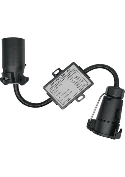 Römork Işık Konnektörü Abd&#39 Den Ab 7 Yollu Soket Tapası Adaptör Araç Bağlayıcı Bağlayıcı Römork Konnektörü Çekme Çubuğu Çekme Fişi Adaptörü (Yurt Dışından)