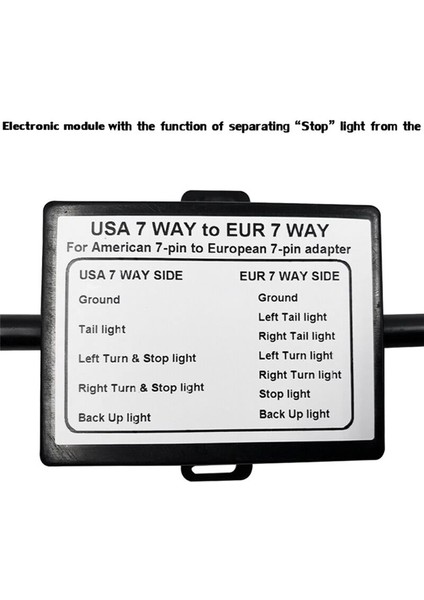 Römork Işık Konnektörü Abd&#39 Den Ab 7 Yollu Soket Tapası Adaptör Araç Bağlayıcı Bağlayıcı Römork Konnektörü Çekme Çubuğu Çekme Fişi Adaptörü (Yurt Dışından) indirimleri
