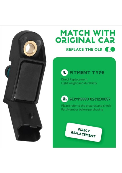 Peugeot 9639418880 Için Araba Haritası Sensörü Manifold Mutlak Basınç Sensörü 0261230057 (Yurt Dışından) indirimleri