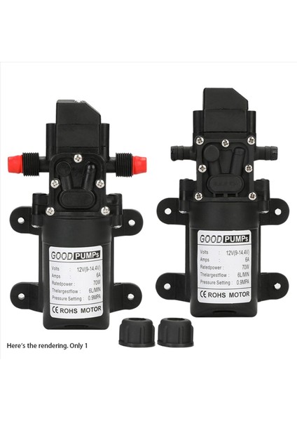 2pcs Otomatik Akış Anahtarı 6l/min DC12V 70W 130PSI Otomatik Diyafram Su Pompası Kendi Kendine Hazırlama Pompaları Düz (Yurt Dışından) fırsatları