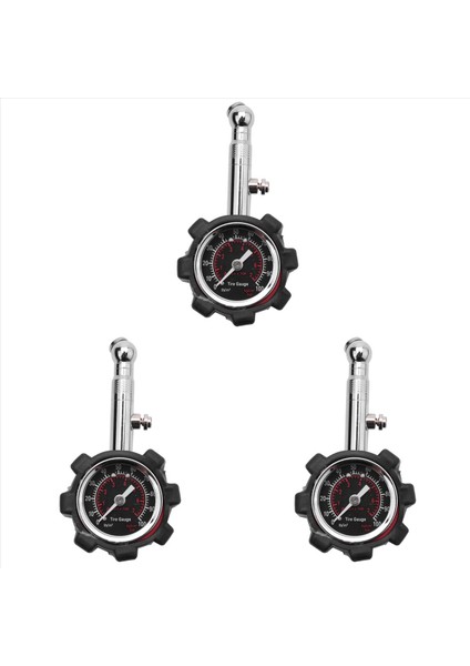 3x Araç 100PSI Çok Function Lastik Basınç Göstergesi Lastik Basınç Izleme Ölçer Lastik Basınç Göstergesi (Yurt Dışından)