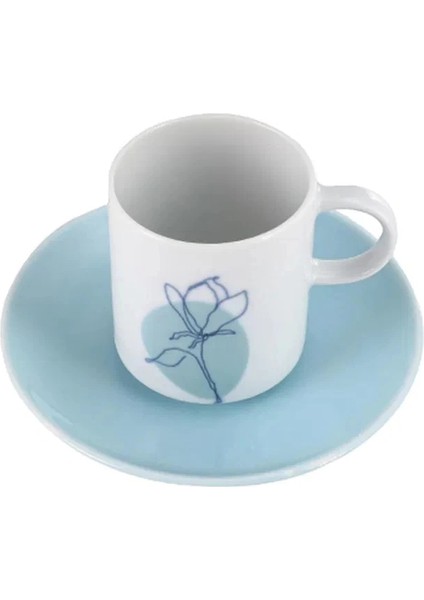 Heyf Porland Alyssa Turkuaz 6 Kişilik Kahve Takımı fırsatları