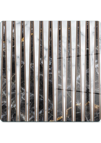 Cam Kesme Tahtası ve Sunumluk Kare Karışık Mermer Desenli 30X30 cm fiyatları