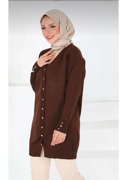 Kol Manşeti Düğmeli Hırka indirimleri