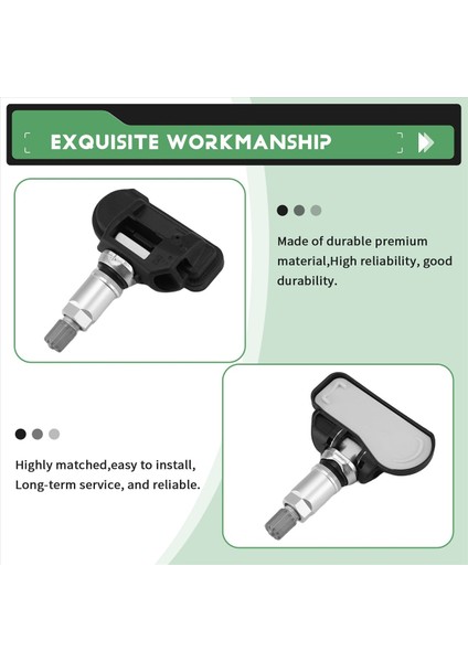 2pcs Tpms Lastik Basınç Izleme Sensörü A0009050030 Mercedes Benz W176 W205 X253 W212 W221 W447 W166 W463 (Yurt Dışından) modelleri