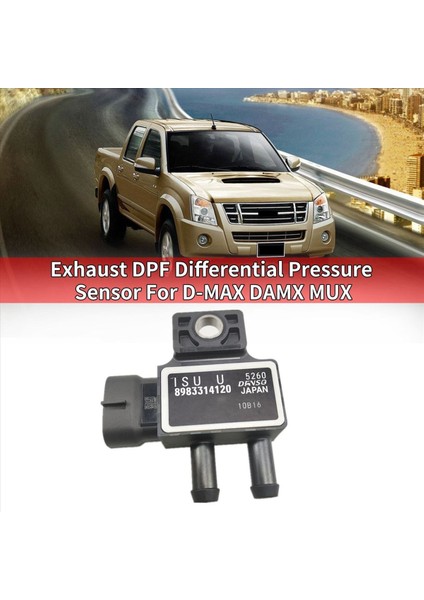 2x Araç Egzersiz Dpf Isuzu D-Max Damx Mux 8983314120 Için Diferansiyel Basınç Sensörü (Yurt Dışından) fırsatları