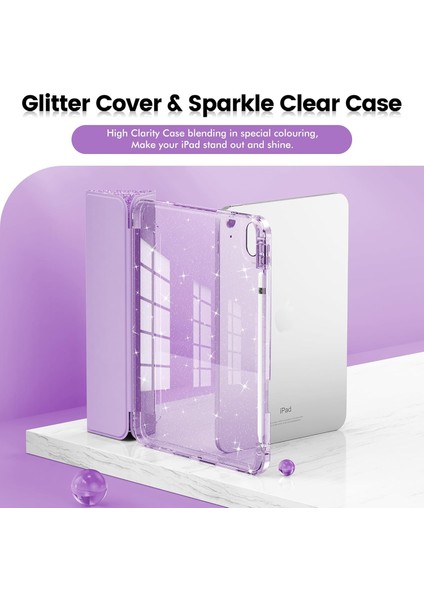 iPad A16 11. Nesil 11 Inç 2025, iPad 10. Nesil 10.9" 2022 Için Tablet Kılıfı, Kız Çocukları Için Parıltılı Şeffaf Otomatik Uyandırma/uyku Özellikli Simli Kapaklı Tablet Kılıfı (Yurt Dışından) fiyatları