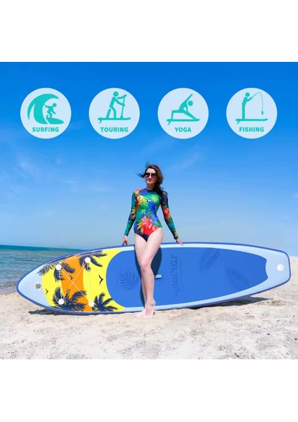 Island Expoler Şişme Sup Board/stand Up Paddle Board 335X85X15 cm Mavi