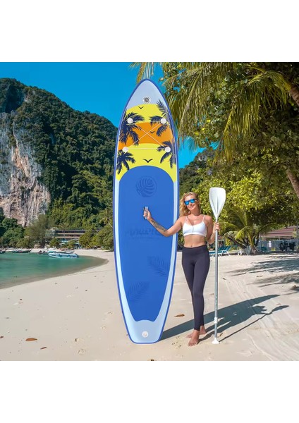 Island Expoler Şişme Sup Board/stand Up Paddle Board 335X85X15 cm Mavi fırsatları