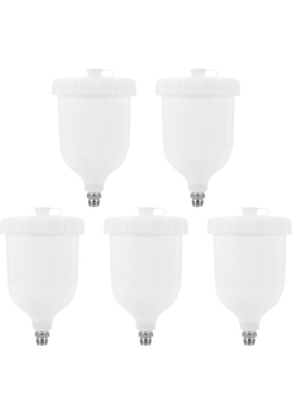 5x Püskürtme Kupası Yedek Pot 600ML Devilbiss Gtı / Tena Prı Flg Yeni (Yurt Dışından)