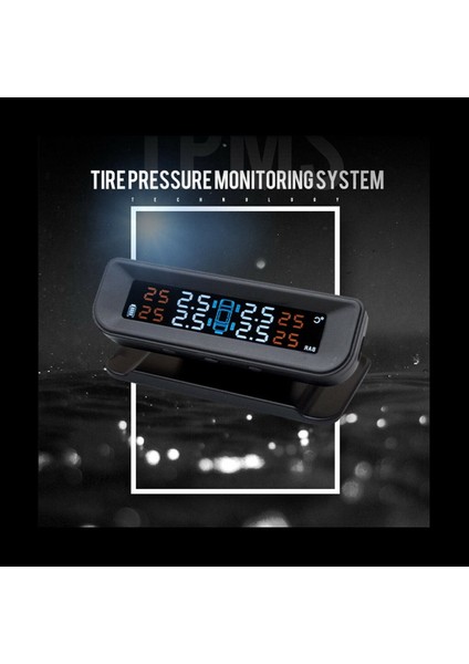 2x Güneş Kablosuz USB Tpms Araç Lastik Basınç Monitör Sistemi Hd LCD Ekran 4 Harici Sensör (Yurt Dışından) indirimleri