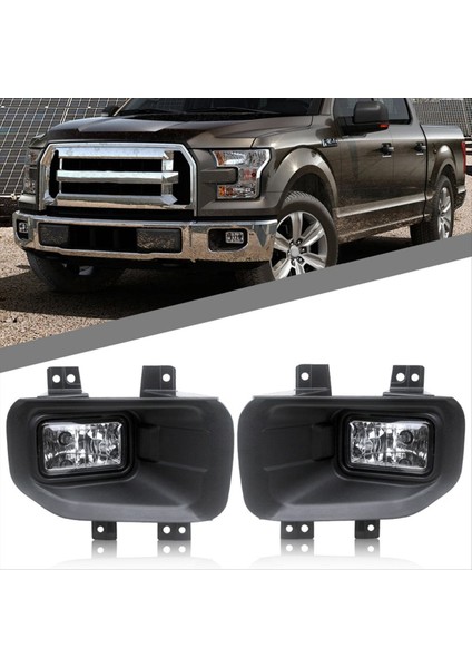 Sol+Sağ Ön Tampon Sis Lambası Düzeneği Için Ford Raptor F-150 F150 2015-2017 Halojen Gündüz Koşu Işıkları (Yurt Dışından) fiyatları