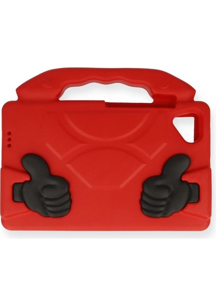 Newface Samsung Galaxy Tab A9 Kılıf Like Stantlı Tablet Silikon - Kırmızı