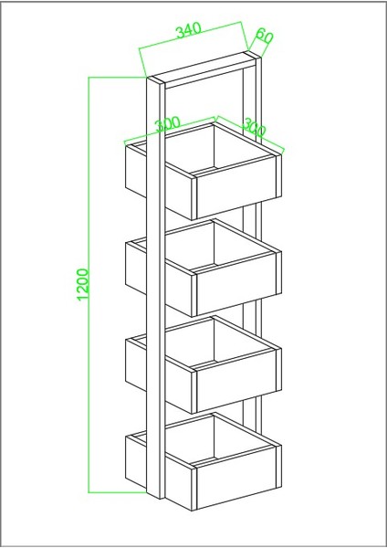 Multi 4 Katlı Mutfak Sepeti, Çok Amaçlı Mutfak Rafı, 4 Raflı, 120 cm fırsatları
