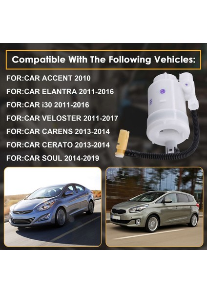Araba Yakıt Pompası Filtresi 31112-A7070 Hyundai Accent Elantra Veloster Coupe Elantra Gt Için 31112-3X000 (Yurt Dışından) fırsatları