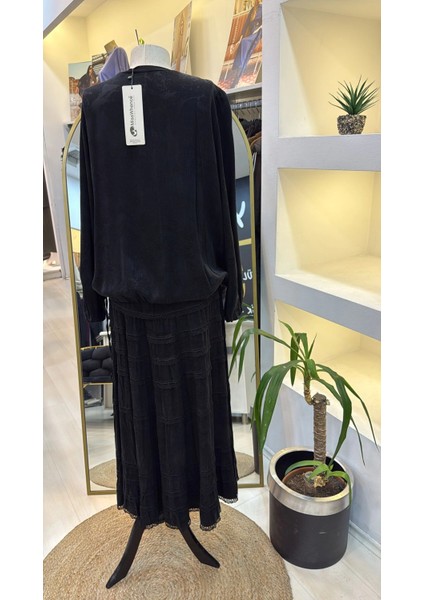 Cupro Dantelli Etek Takım 38025 Siyah fiyatları