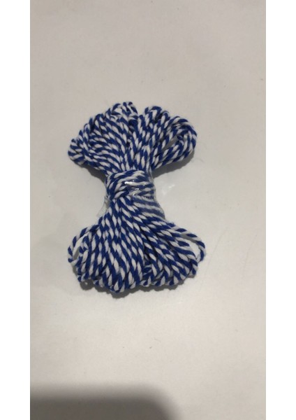 10 Metre Mavi Beyaz Bijuteri Bileklik Ipi Marteniçka Süs Ipi Hediye Ambalaj Ipi modelleri