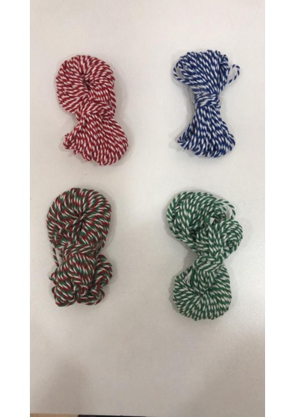 4 Lü Set 10X4=40MT Süsleme Ipi Marteniçka Ipi Hediye Paketleme Ambalaj Ip Şans Bileklik Mart Ipi